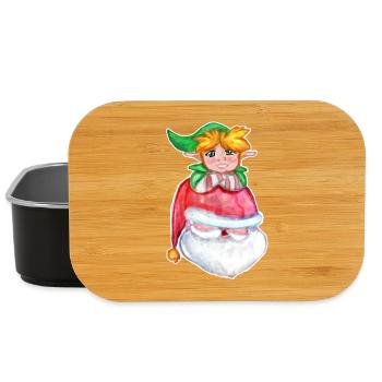 Kawaii Santa & Elf - Lunch Box - Schwarz - Vorne
