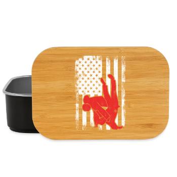 4th of July Judo - Lunch Box - black - Front