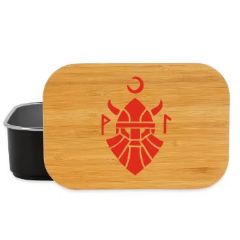 Rotes Wikinger-Krieger-Symbol - Lunch Box - Schwarz - Vorne