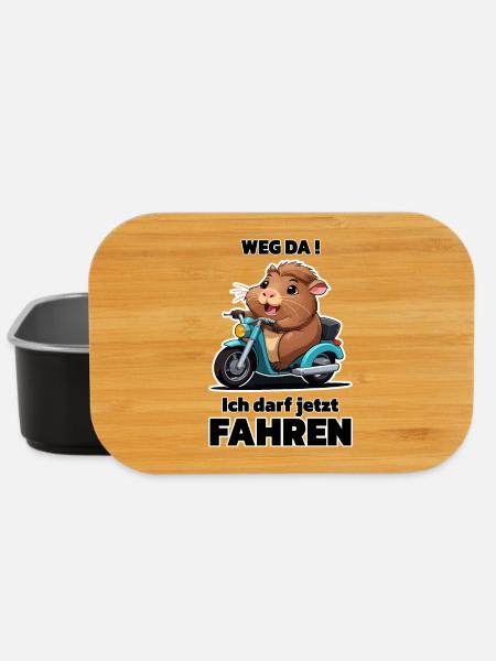 Motorrad Mofa Führerschein Bestanden - Lunch Box - Schwarz