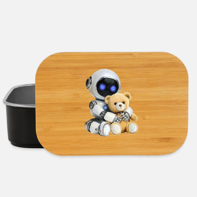 Roboter Teddy - Lunch Box - Schwarz
