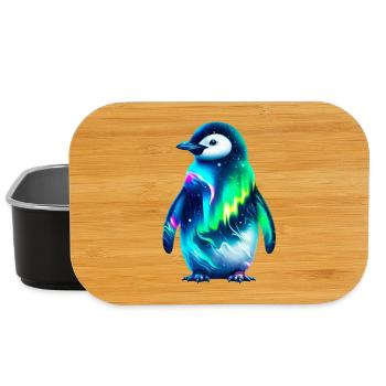 Aurora Borealis Pinguin - Lunch Box - Schwarz - Vorne
