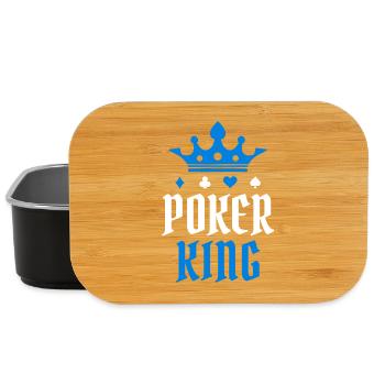 Joueurs professionnels jouer casino poker roi poker tour - Boîte à goûter - noir - Devant
