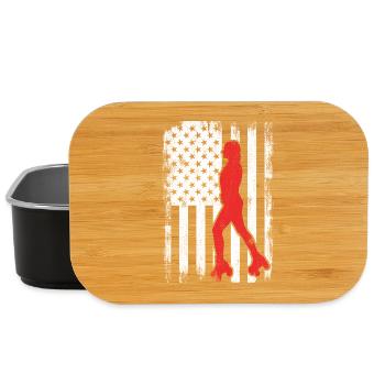 Patineur à roulettes américain - Boîte à goûter - noir - Devant