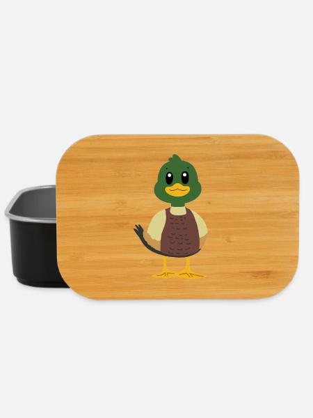 Ente Stockente - Lunch Box - Schwarz
