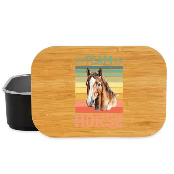 Pferd - Lunch Box - Schwarz - Vorne