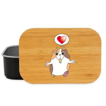 Hamster mignon - Boîte à goûter - noir - Devant