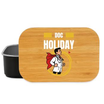 Doc Holiday – Médecin en style fraude sur le temps de travail - Boîte à goûter - noir - Devant