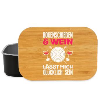 I go archery - Lunch Box - black - Front