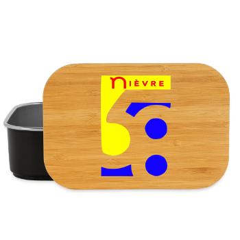 Nièvre 58 logo - Lunch Box - black - Front
