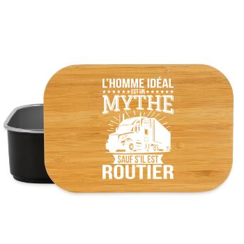 The ideal man, a myth unless he is a truck driver - Lunch Box - black - Front