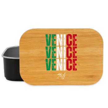 Venice Italy, souvenir of Venice - Lunch Box - black - Front