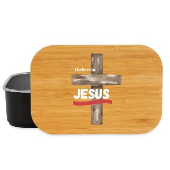 I believe in JESUS - Lunch Box - Schwarz - Vorne