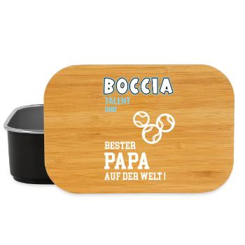 Boccia Best Dad Father Father's Day Birthday Boule - Lunch Box - black - Front