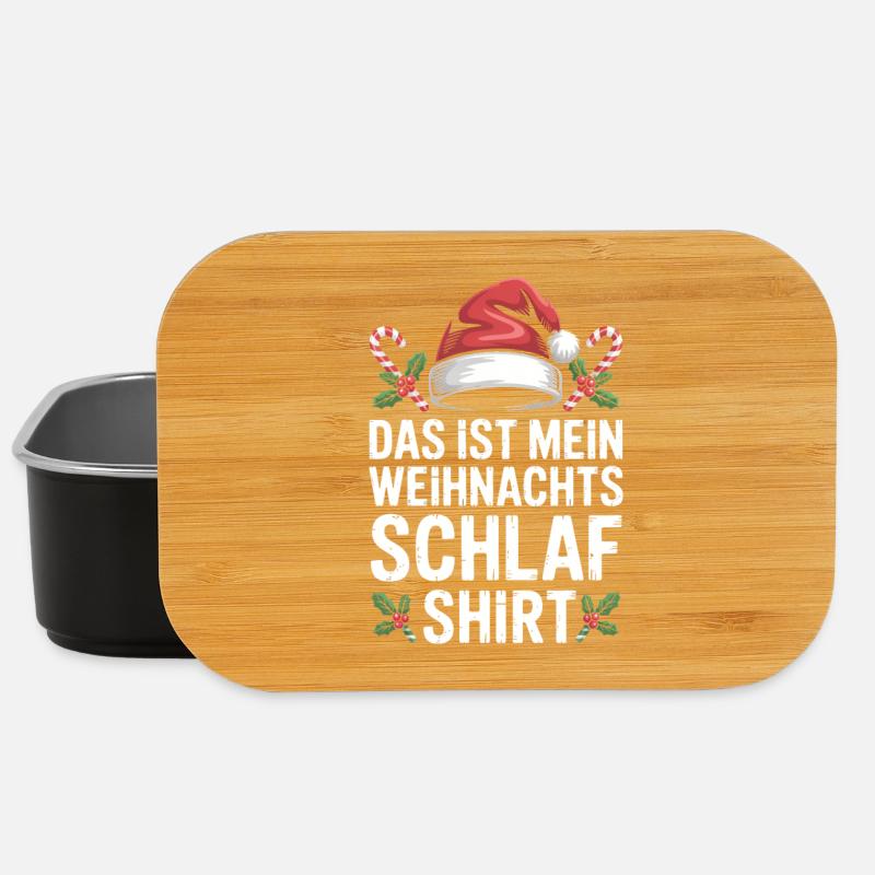 Mein Weihnachts Schlafshirt - Lunch Box - Schwarz