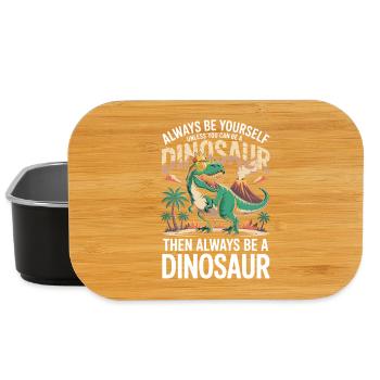 Sei immer du selbst, es sei denn, du kannst ein Dinosaurier sein - Lunch Box - Schwarz - Vorne