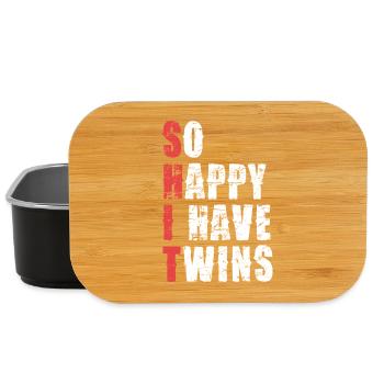 Twins Cheers Shirt Saying - Lunch Box - black - Front