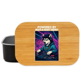 Husky DJ – Streetwear urbain avec Beats Energy - Boîte à goûter - noir - Devant