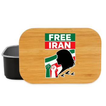 Free Iran - Lunch Box - Schwarz - Vorne