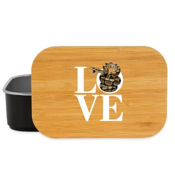 King Python Snakes LOVE Terrarium Python - Lunch Box - black - Front