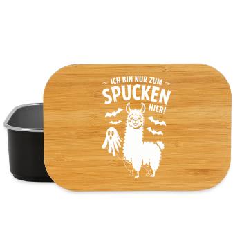 I'm just here to spit funny Halloween - Lunch Box - black - Front
