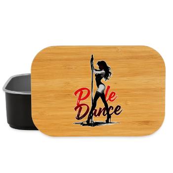 Pole Dance Silhouette – Elegante Pin-Up Kunst - Lunch Box - Schwarz - Vorne