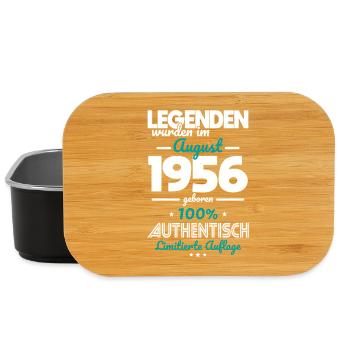 70. Geburtstag - Legenden wurden im August 1956 - Lunch Box - Schwarz - Vorne