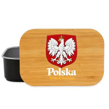 Polska Pride & Heritage – Poland Coat of Arms T-Shirt - Lunch Box - black - Front