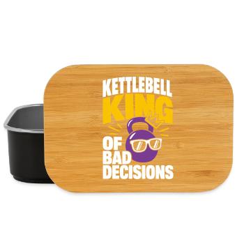 Kettlebell King Of Bad Decisions - Lunch Box - black - Front