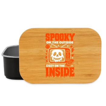 Spooky Outside Cozy Inside Horror Fan - Lunch Box - black - Front
