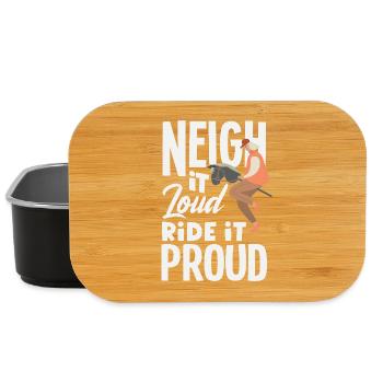 Hobby Horse Ride It Proud - Lunch Box - black - Front