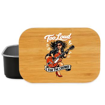 Pins Up Rockabilly : Trop bruyant pour la foule - Boîte à goûter - noir - Devant