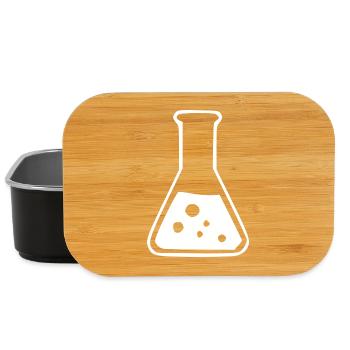 Test Tube Chemistry Chemist Gift - Lunch Box - black - Front