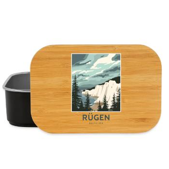 Rügen Baltic Sea | Vintage Travel Poster - Lunch Box - Schwarz - Vorne
