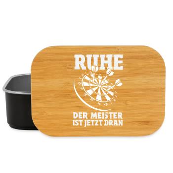 Lustige Darts Sprüche Darts Geschenke - Lunch Box - Schwarz - Vorne