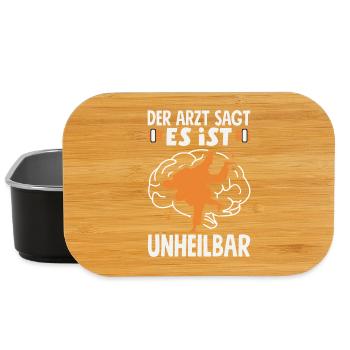Arzt Sagt Es Ist Unheilbar Judo Kampfsport - Lunch Box - Schwarz - Vorne