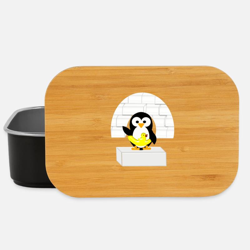 Pinguin - Lunch Box - Schwarz