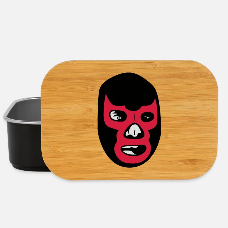 mexican wrestling mask lucha libre - Lunch Box - Schwarz