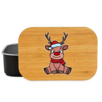 Rentier Weihnachten Rudolph - Lunch Box - Schwarz - Vorne