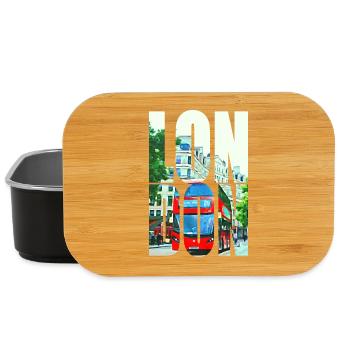 LONDON - Lunch Box - black - Front