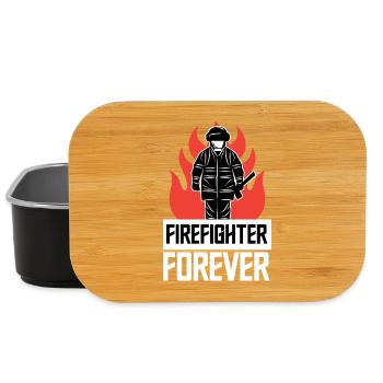 Firefighter Firefighter Fire Statement Rescuer - Lunch Box - black - Front