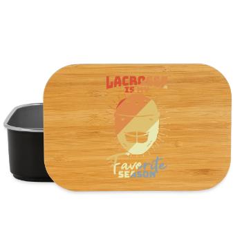 Lacrosse Motivation - Lunch Box - Schwarz - Vorne