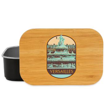 Brunnengarten Palast Versailles, Königliche Eleganz - Lunch Box - Schwarz - Vorne