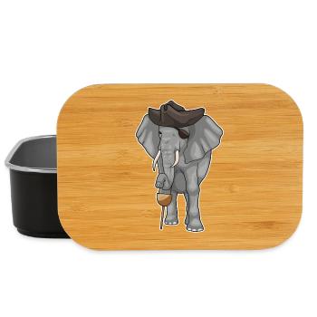 Elephant Pirate Wooden Leg Eye Patch - Boîte à goûter - noir - Devant