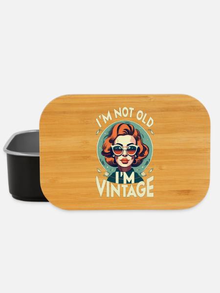 vintage Lady - Lunch Box - Schwarz
