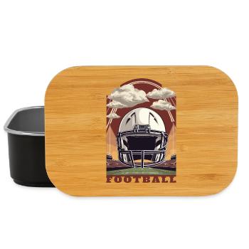 Casque de football - Boîte à goûter - noir - Devant