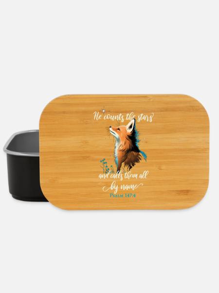 Bibelvers Christlich Religiöses Motiv - Lunch Box - Schwarz