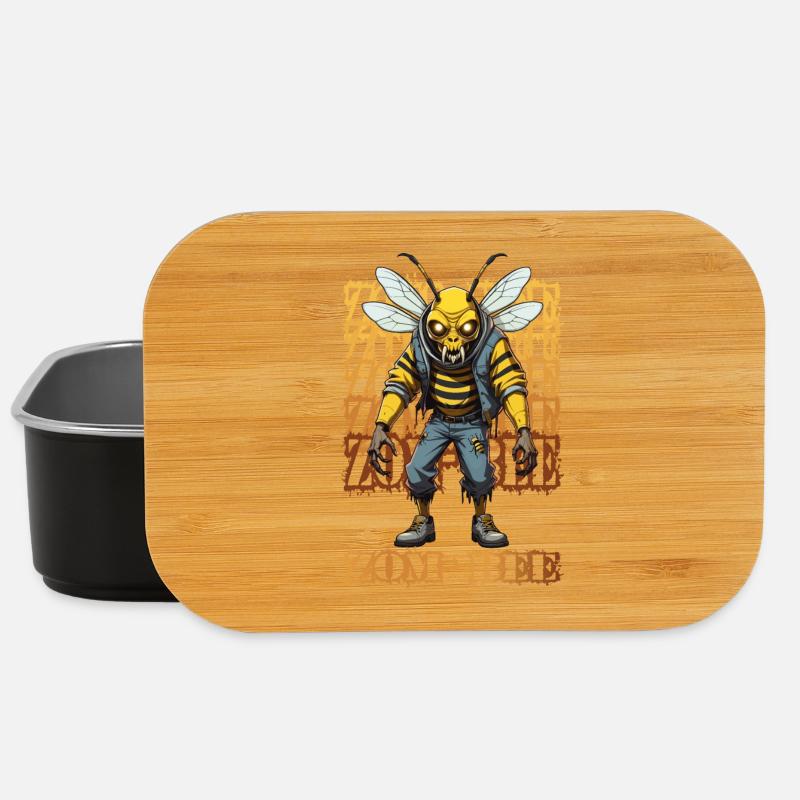 Gruselige Zombie Biene - Lunch Box - Schwarz