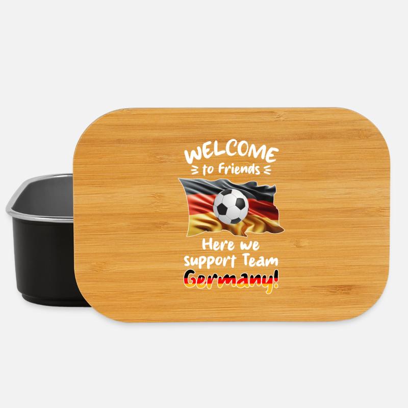 Welcome friends - We support our team GER. - Lunch Box - black