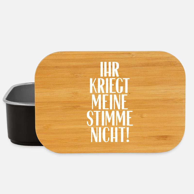 Meine Stimme - Lunch Box - Schwarz